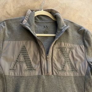 Men’s Armani Exchange Grey Zip Sweater